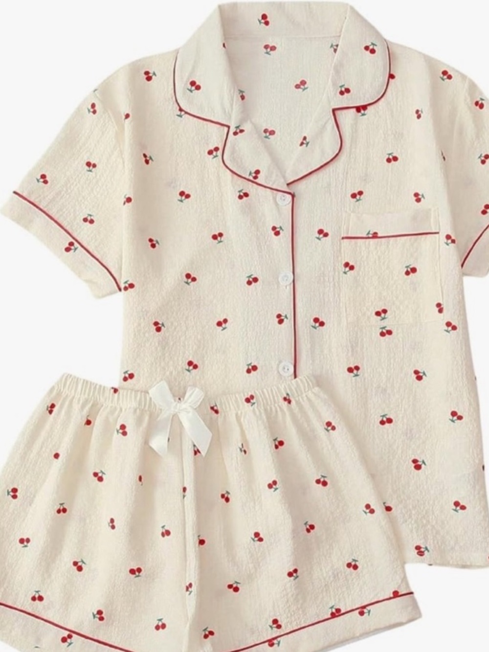 Cherry pajamas set